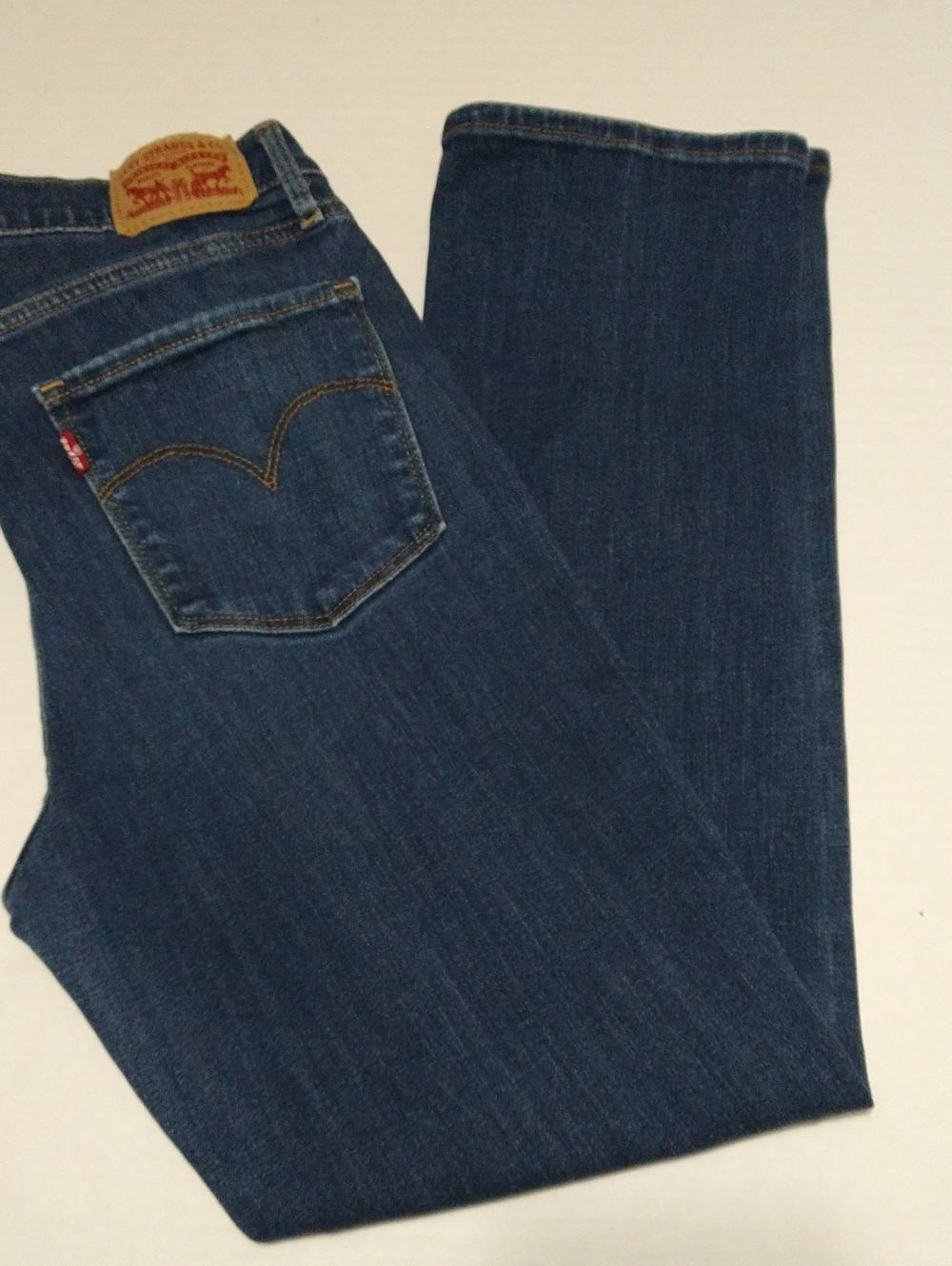 Levi's 724 High Rise Straight Classic Women's Dark Blue Stretch Jeans Size 29